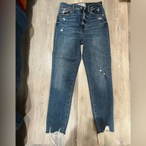 DAZE denim jeans with distressed hem